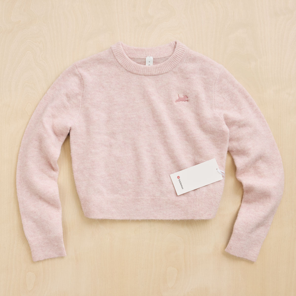 Pink Lululemon Sweater - Embroidered